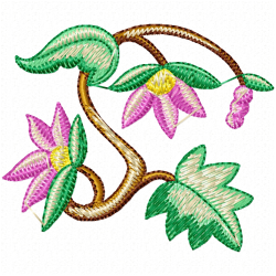 Flowers Embroidery Design 3
